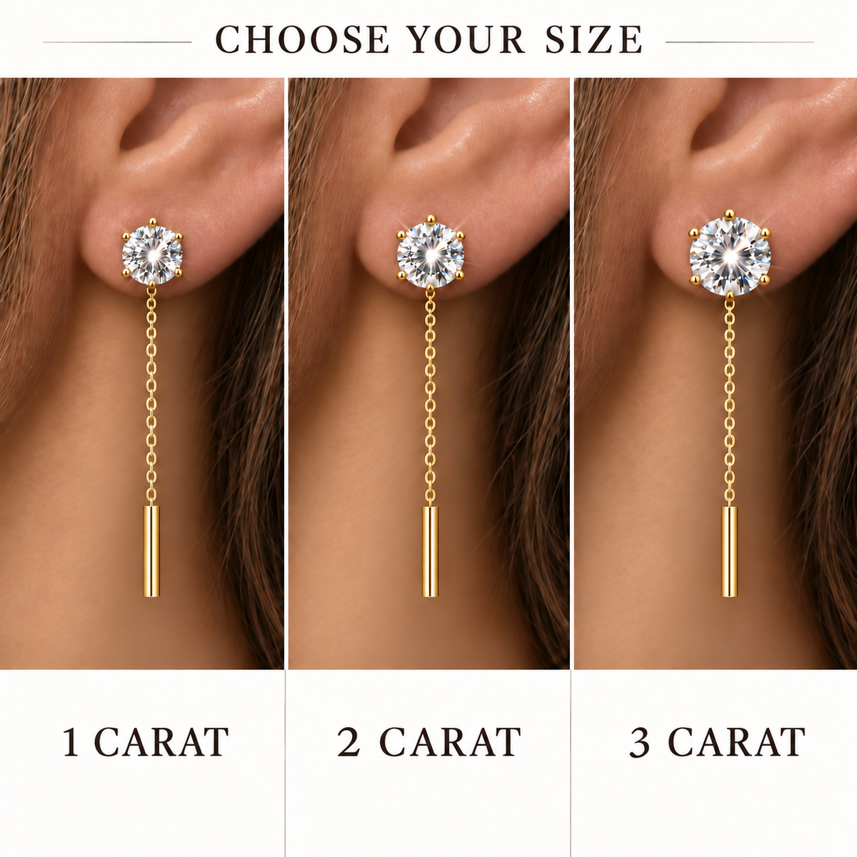 🔥TODAY ONLY — 80% OFF ✨Timeless Brilliance💎💎Elegant Solitaire Chain Tassel