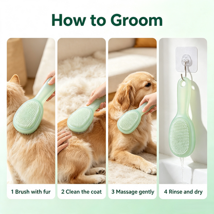 Lightweight Transparent Pet Daily Grooming Brush