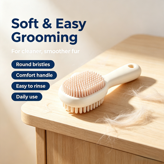 Soft Silicone Daily Pet Grooming Brush