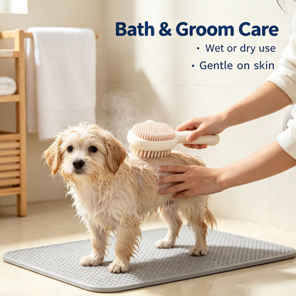 Soft Silicone Daily Pet Grooming Brush