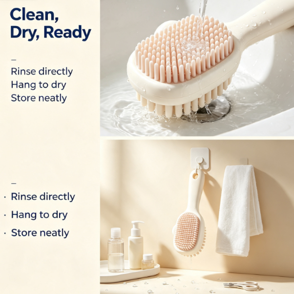 Soft Silicone Daily Pet Grooming Brush