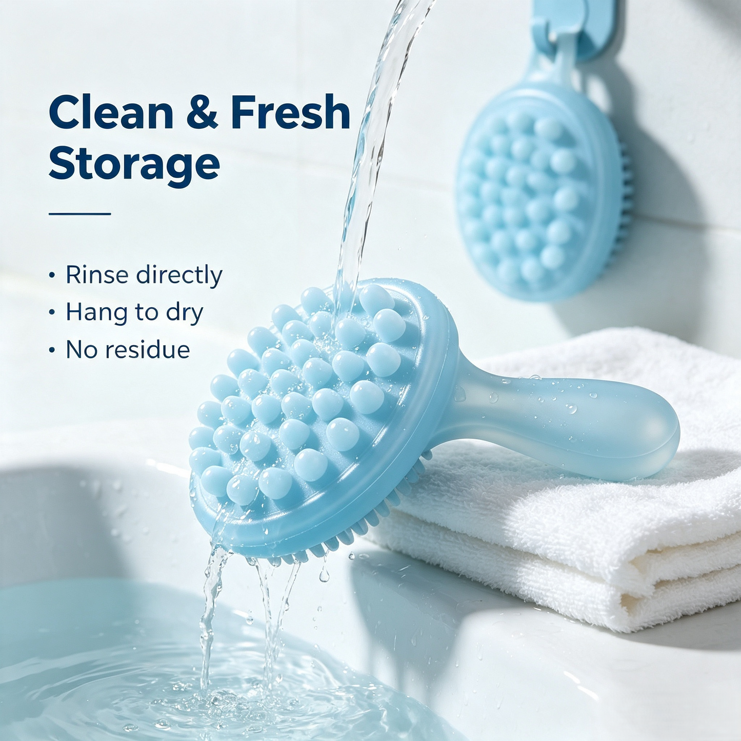Dual-Action 2-in-1 Pet Grooming Bath Brush