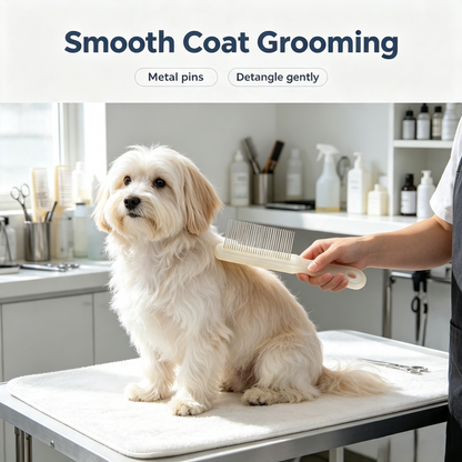 Precision Stainless Steel Pet Grooming Comb