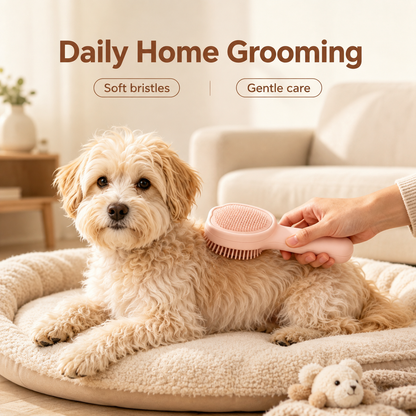 I-bestworld Dual-Sided Soft Pet Grooming Brush