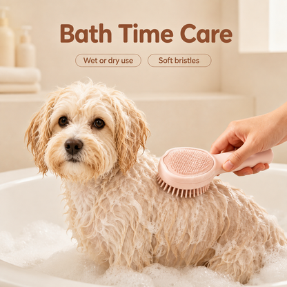 I-bestworld Dual-Sided Soft Pet Grooming Brush