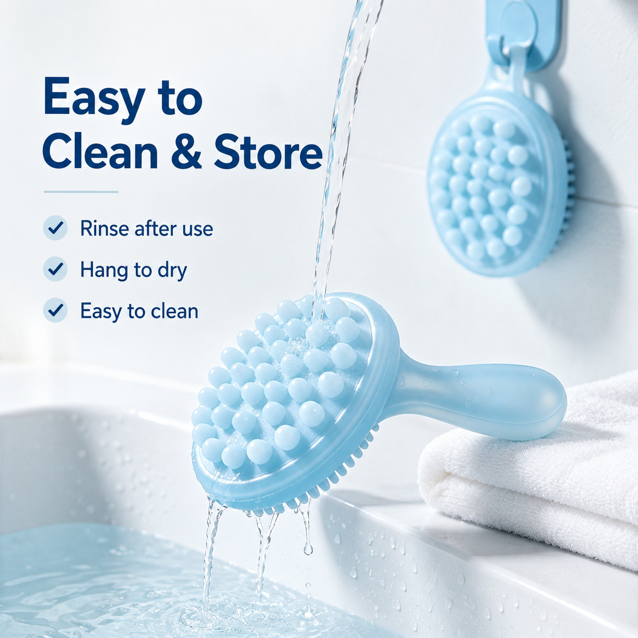 I-bestworld Dual-Action 2-in-1 Pet Grooming Bath Brush