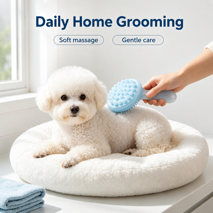 I-bestworld Dual-Action 2-in-1 Pet Grooming Bath Brush