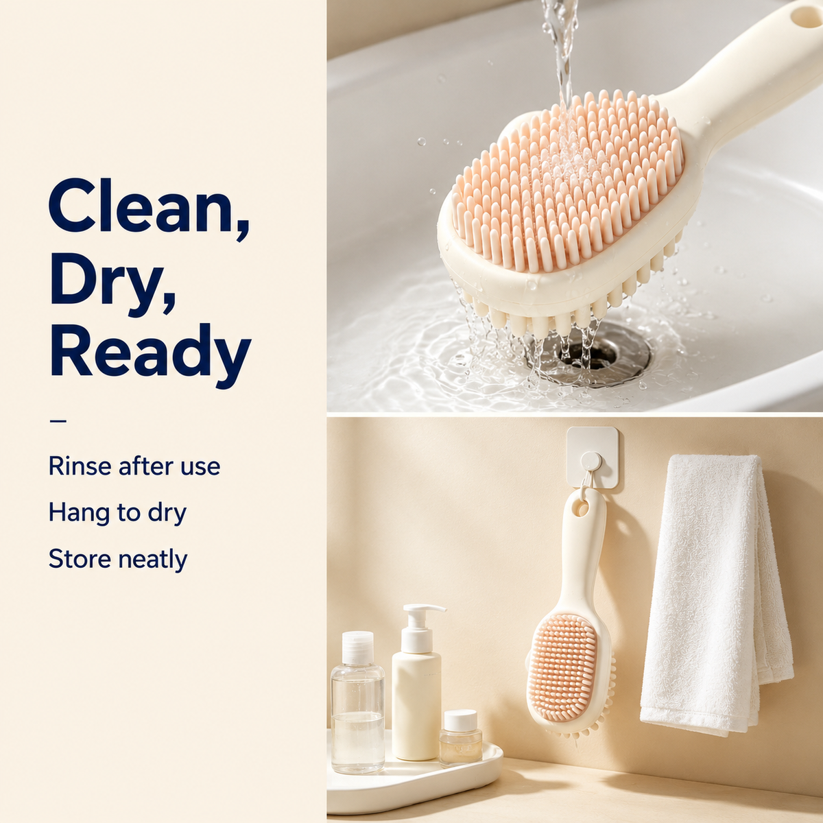I-bestworld Soft Silicone Daily Pet Grooming Brush