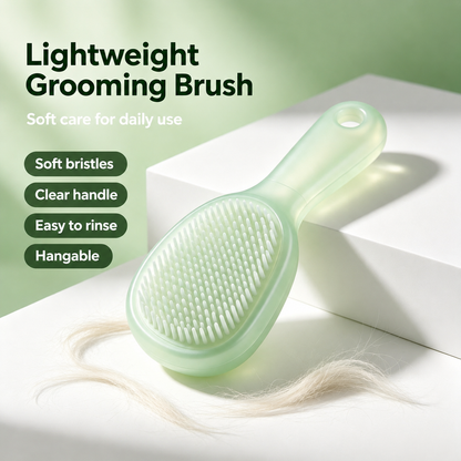 I-bestworld Lightweight Frosted Pet Bath & Grooming Brush