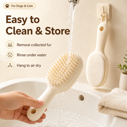 I-bestworld Dual-Sided Soft Touch Pet Grooming Brush
