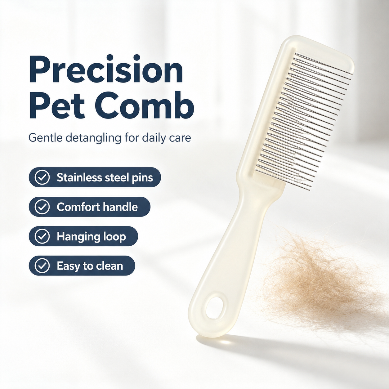 I-bestworld Precision Stainless Steel Pet Grooming Comb