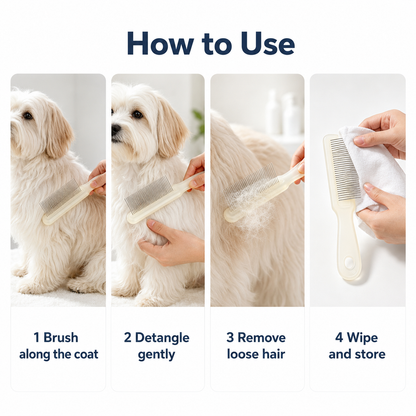 I-bestworld Precision Stainless Steel Pet Grooming Comb