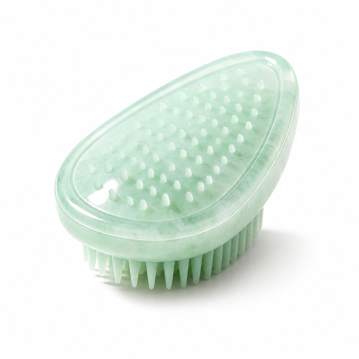 I-bestworld Jade-Like Transparent Pet Grooming Massage Brush